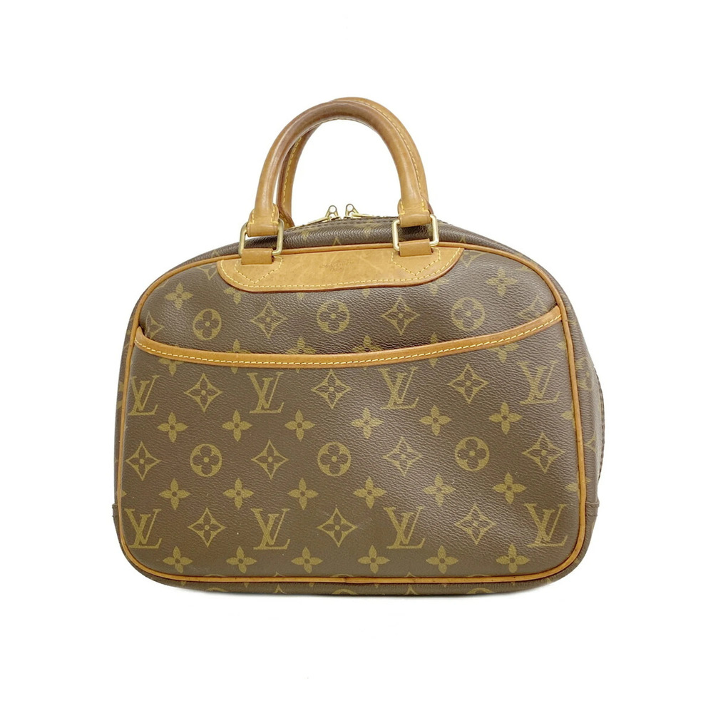 Louis Vuitton Monogram Trouville Handbag M42228 Brown Women's